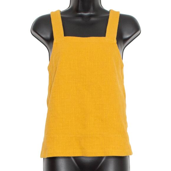 Madewell Tops - Madewell Womens Tank Top Cross Back Sleeveless Mustard Yellow Size XS KS